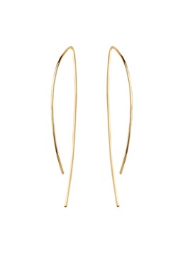 Casa Jewelry Dames Tack oorhangers verguld in de kleur Goud