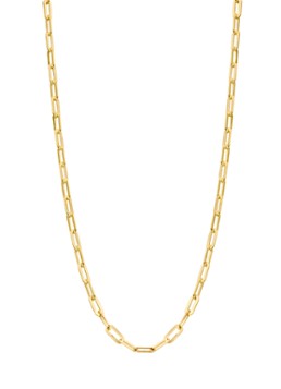 Casa Jewelry Dames Paperclip schakelketting verguld in de kleur Goud