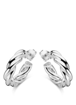 Casa Jewelry Dames Spiral oorringen van zilver in de kleur Zilver