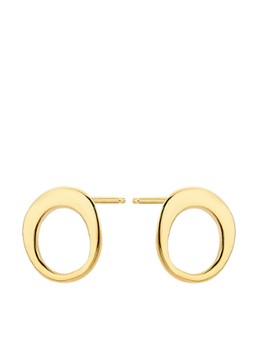 Casa Jewelry Dames Noblesse S oorknopjes verguld in de kleur Goud
