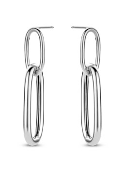 Casa Jewelry Dames Claire oorhangers van zilver in de kleur Zilver