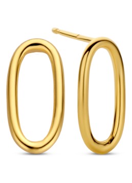 Casa Jewelry Dames Claire oorstekers verguld in de kleur Goud