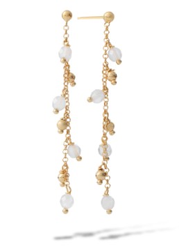 Casa Jewelry Dames Riva oorhangers verguld in de kleur Goud