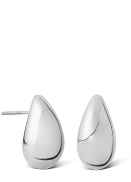 Casa Jewelry Dames Drop Shiny oorstekers van zilver in de kleur Zilver