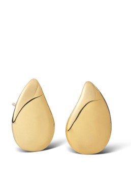 Casa Jewelry Dames Virgola oorstekers verguld in de kleur Goud