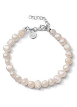 Casa Jewelry Dames Snoepie parelarmband van zilver in de kleur Zilver