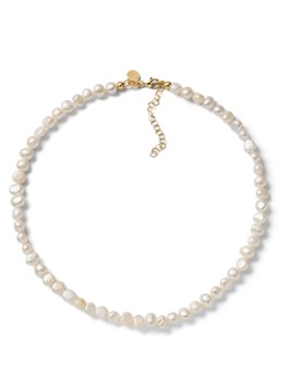 Casa Jewelry Dames Snoepie parelketting verguld in de kleur Goud
