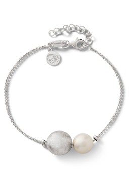 Casa Jewelry Dames Doobie Satin armband van zilver in de kleur Zilver