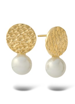 Casa Jewelry Dames Kate oorstekers verguld in de kleur Goud
