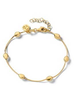 Casa Jewelry Dames Pebbles Shiny armband verguld in de kleur Goud