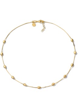 Casa Jewelry Dames Pebbles Shiny ketting verguld in de kleur Goud