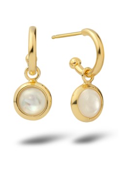 Casa Jewelry Dames Jolie oorringen verguld in de kleur Goud