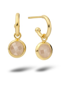 Casa Jewelry Dames Jolie oorringen verguld in de kleur Goud