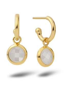 Casa Jewelry Dames Jolie oorringen verguld in de kleur Goud
