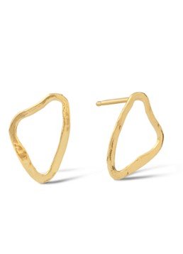 Casa Jewelry Dames Bob Ross oorstekers verguld in de kleur Goud