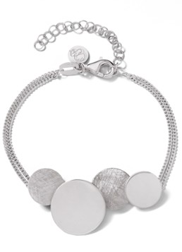 Casa Jewelry Dames Luna Shiny S armband van zilver in de kleur Zilver
