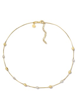 Casa Jewelry Dames Pearly Pebbles ketting verguld in de kleur Goud