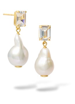 Casa Jewelry Dames Tina oorstekers verguld in de kleur Goud