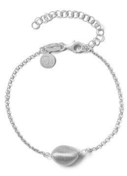 Casa Jewelry Dames Pebbles Max Satin armband van zilver in de kleur Zilver