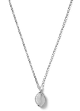 Casa Jewelry Dames Pebbles Max Satin ketting van zilver in de kleur Zilver