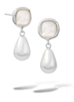 Casa Jewelry Dames Grace oorstekers van zilver in de kleur Zilver