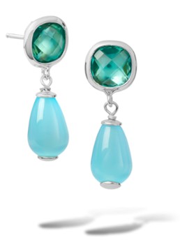 Casa Jewelry Dames Grace oorstekers van zilver in de kleur Zilver