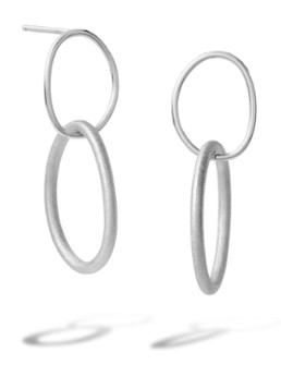 Casa Jewelry Dames Mila S oorstekers van zilver in de kleur Zilver