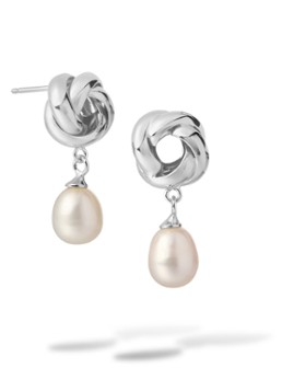 Casa Jewelry Dames Elly oorstekers van zilver in de kleur Zilver