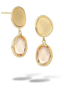 Casa Jewelry Dames Colette oorstekers verguld in de kleur Goud
