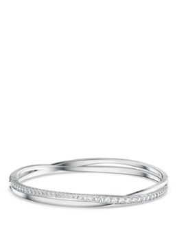 Swarovski Dames Rows bangle met kristal in de kleur Zilver