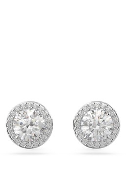 Swarovski Dames Constella oorknopjes met kristal in de kleur Zilver
