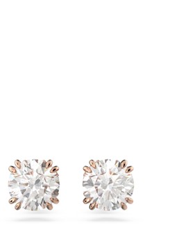 Swarovski Dames Constella oorknopjes met kristal in de kleur Roségoud
