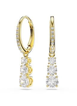 Swarovski Dames Stilla oorringen met zirkonia in de kleur Goud