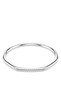 Swarovski Dames Dextera bangle met kristal M in de kleur Zilver