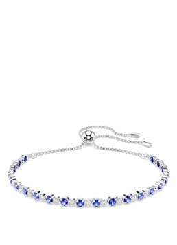 Swarovski Dames Matrix armband met zirkonia M in de kleur Blauw
