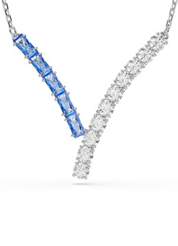 Swarovski Dames Matrix ketting met zirkonia in de kleur Zilver