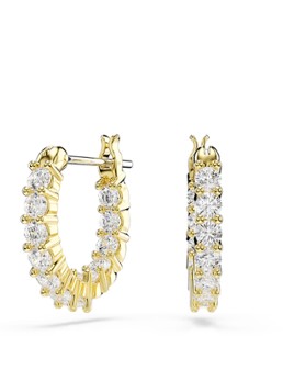Swarovski Dames Matrix oorringen met zirkonia in de kleur Goud