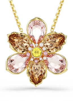Swarovski Dames Idyllia ketting met kristal in de kleur Goud