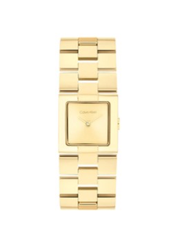 Calvin Klein Dames Meridian Horloge CK25100089 in de kleur Goud, maat: 1sz