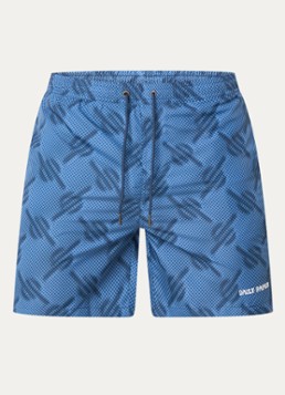 Daily Paper Heren Dotted zwemshorts met stippenprint in de kleur Blauw, maat: XL