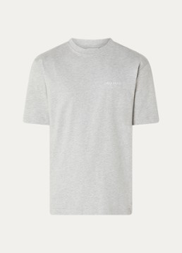 Daily Paper Heren Dias T-shirt met logo in de kleur Grijs, maat: S