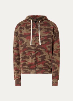 Daily Paper Heren Boxy sweatvest met logo en print in de kleur Bruin, maat: L