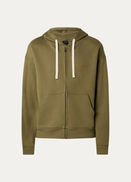 Daily Paper Heren Boxy sweatvest met logo en steekzakken in de kleur Brons, maat: L