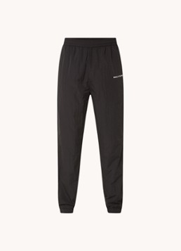 Daily Paper Heren Eward tapered fit trackpants met steekzakken in de kleur Zwart, maat: XL