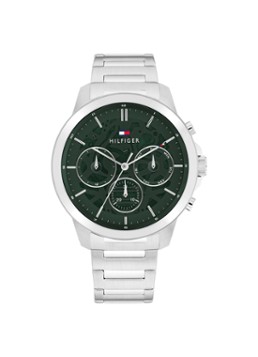 Tommy Hilfiger Heren Horloge TH1710686 in de kleur Zilver, maat: ns