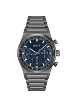 BOSS Heren Candor Chrono horloge HB1514223 HB in de kleur Zilver, maat: 26 maat