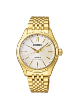 Seiko Heren Presage classic horloge SPB524J1 in de kleur Goud, maat: ns