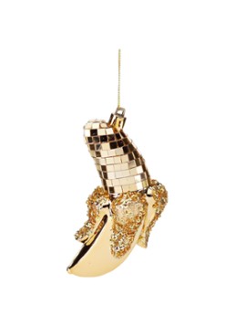Goodwill Banaan kersthanger 13 cm Goud - Deal