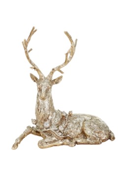 Goodwill Hert kerstornament 34,5 cm Goud - Deal