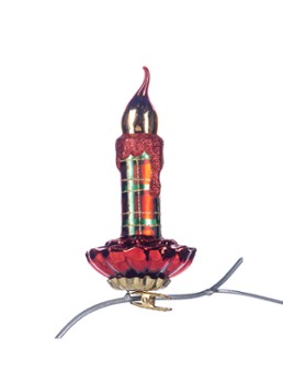Goodwill Glazen kerstornament met clip 16 cm Rood - Deal